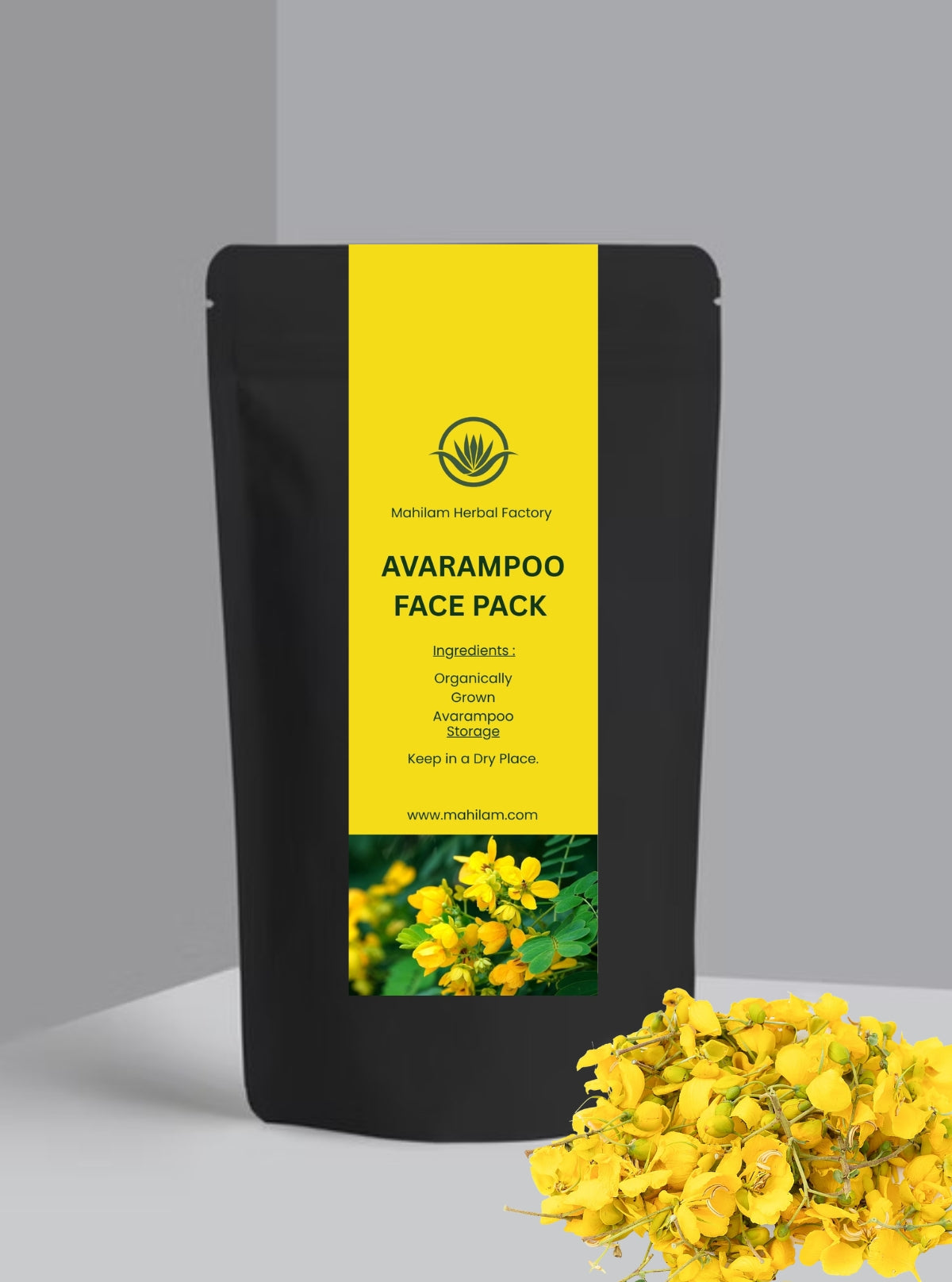 Mahilam Avarampoo Face Pack 50g – Herbal Skincare for Skin Brightening, Anti-Acne & Glow