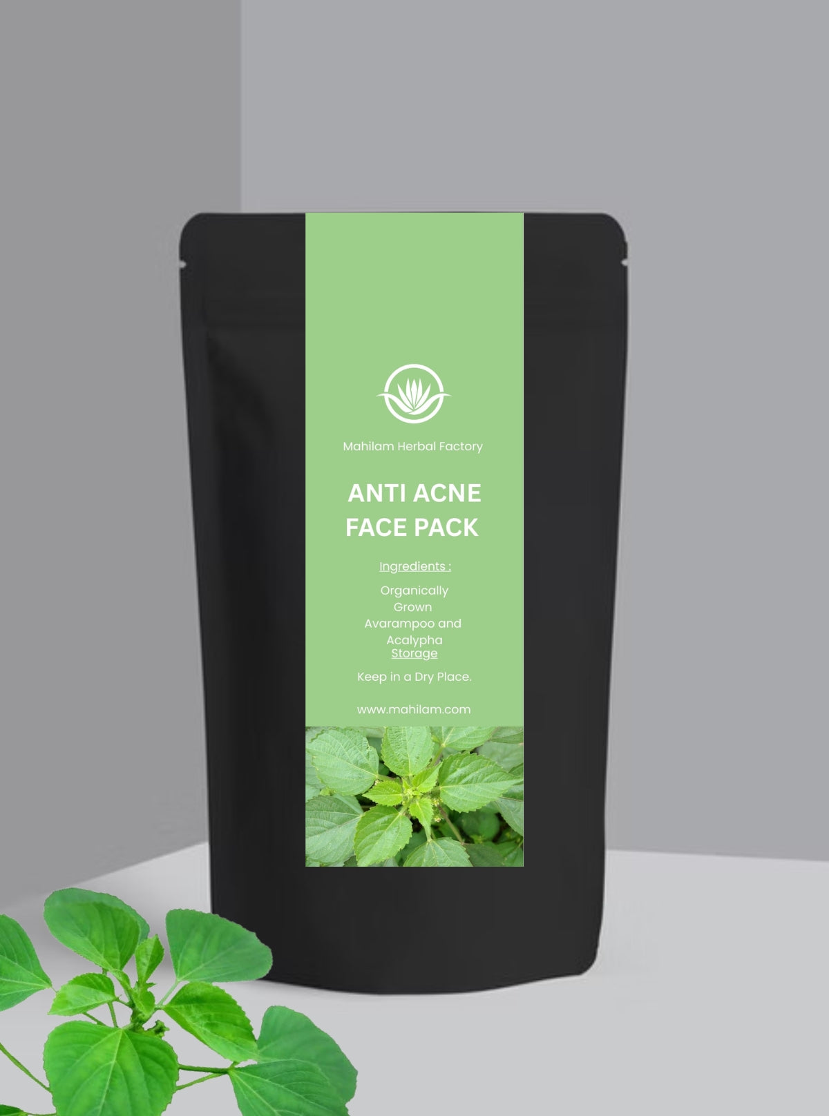 Mahilam Anti Acne Face Pack 50g – Herbal Skincare for Pimples, Oil Control & Clear Skin