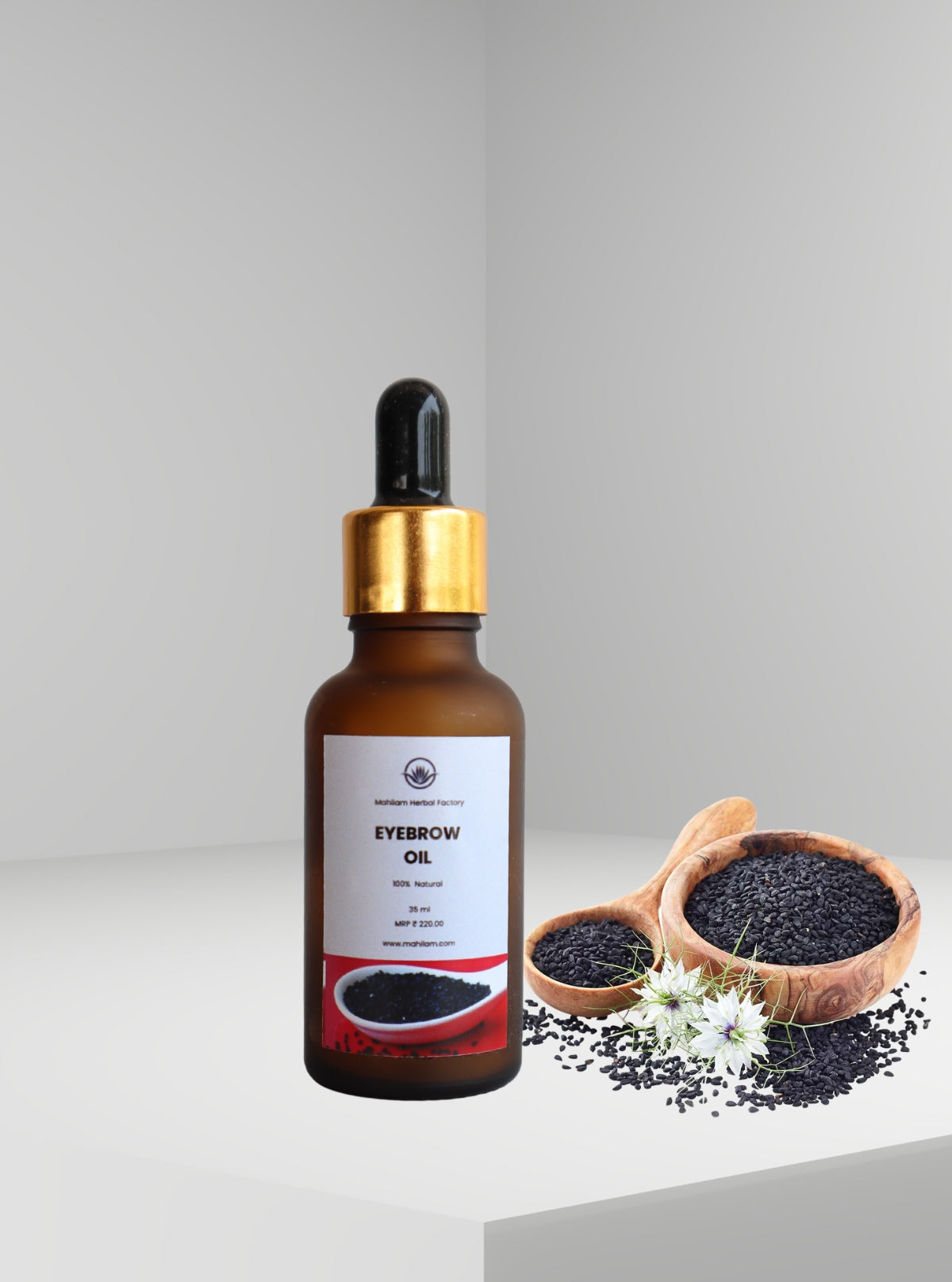 Mahilam Eyebrow Oil 35ml – Natural Growth Oil for Thick, Strong & Well-Nourished Eyebrows
