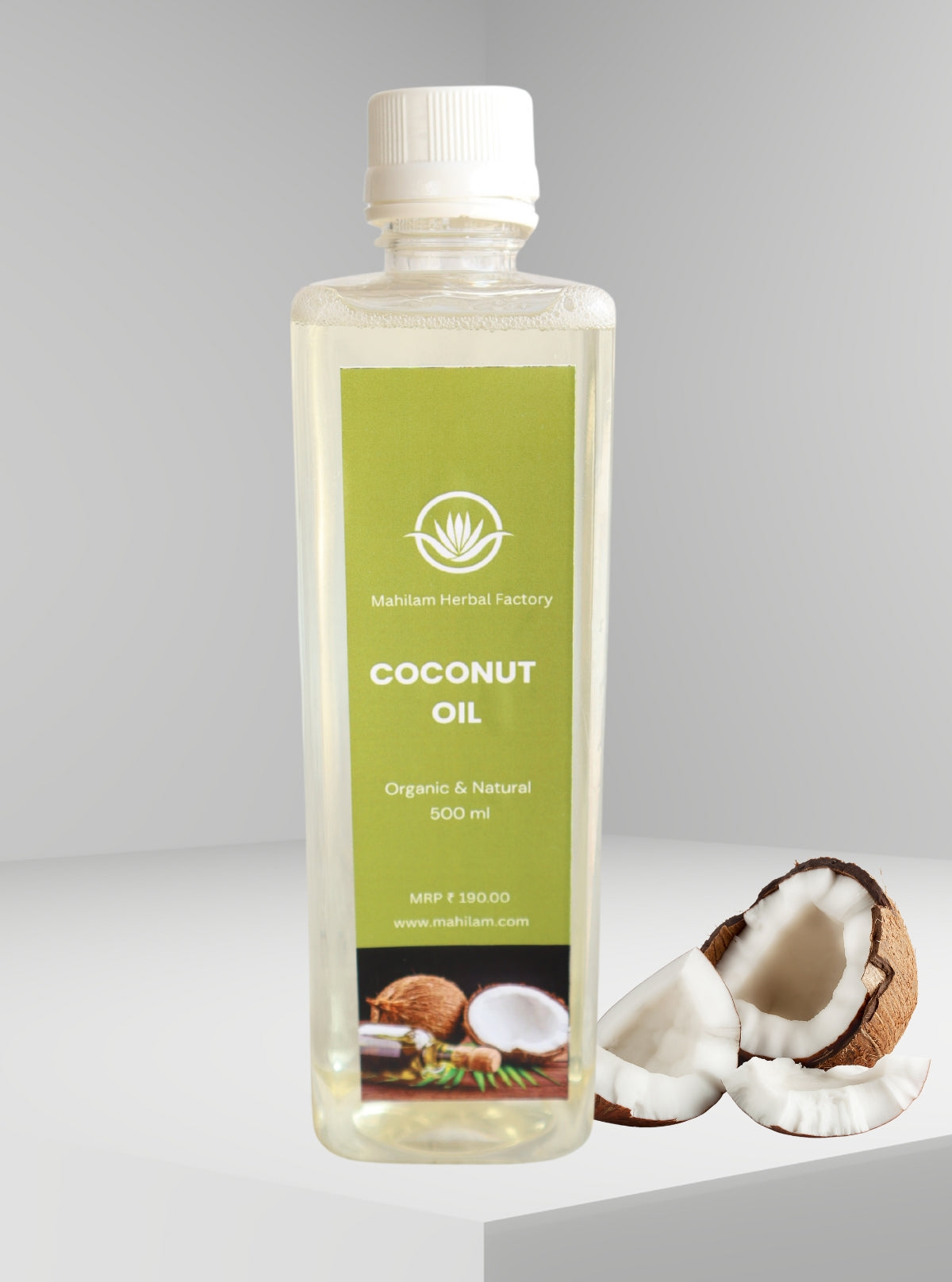 Mahilam Pure Coconut Oil 500ml – Cold-Pressed Natural Oil for Skin, Hair & Wellness