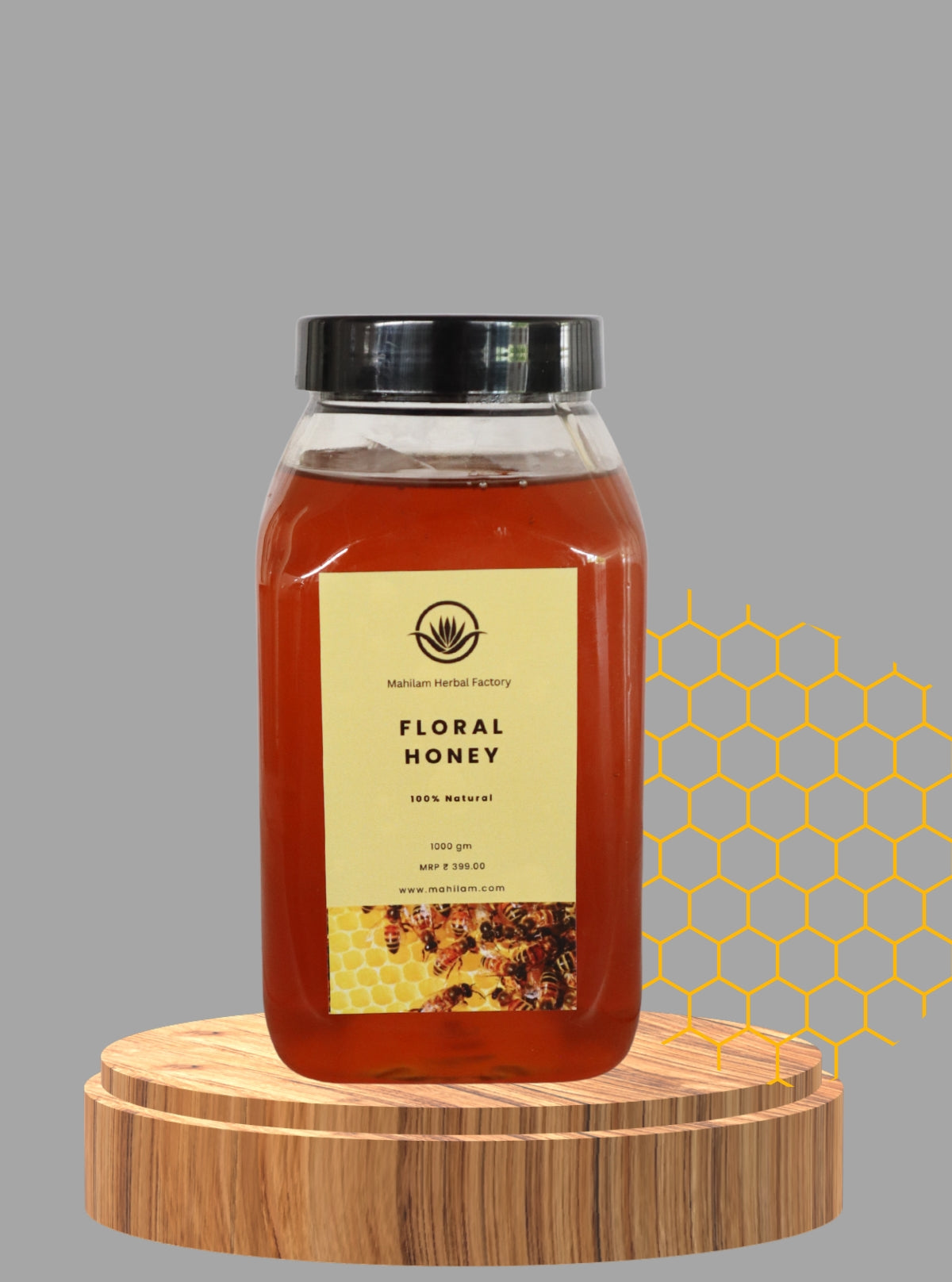 Mahilam Pure Honey 1000g – 100% Natural Raw Honey for Skin, Hair & Daily Wellness