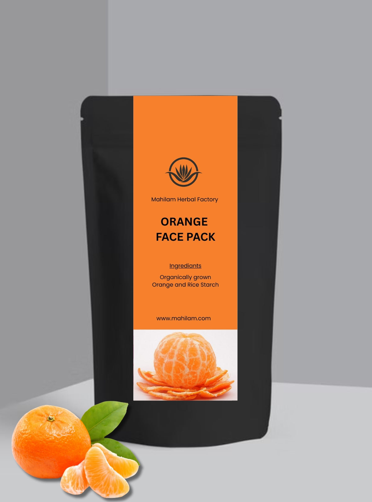 Mahilam Orange Face Pack 50g – Natural Skin Brightening & Anti-Acne Herbal Care