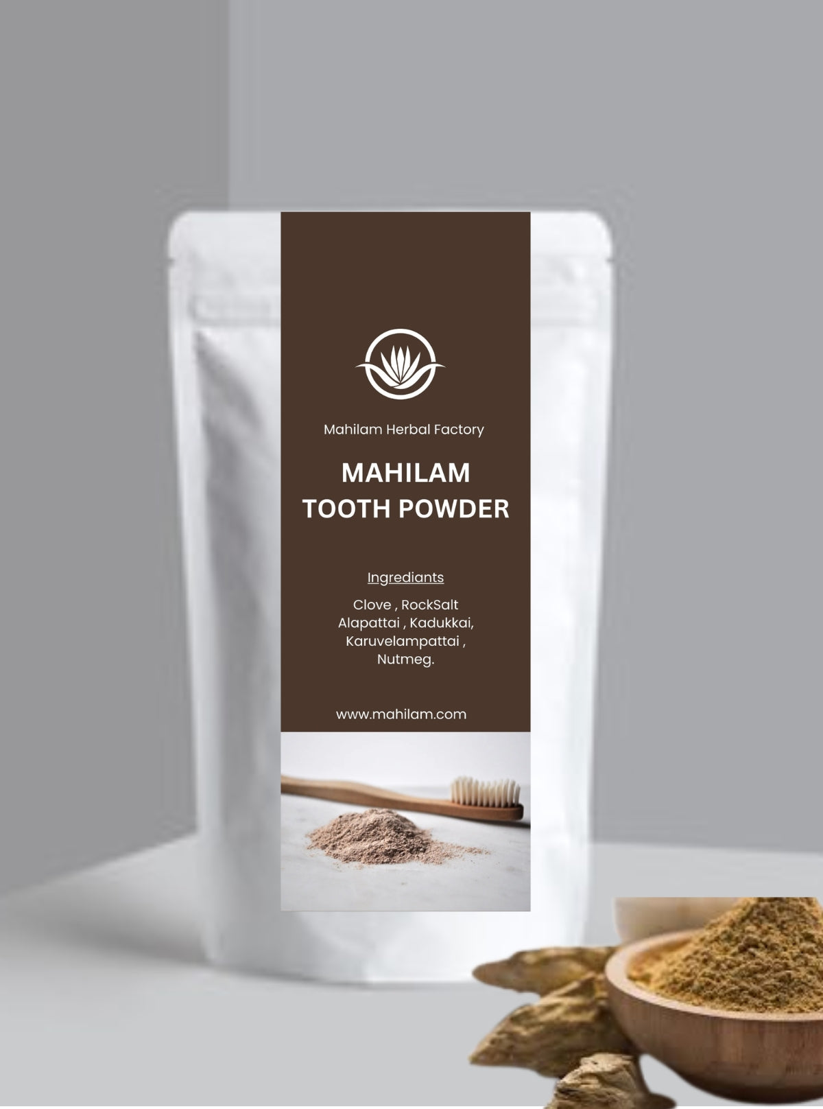 Mahilam Tooth Powder 50g – Herbal Natural Oral Care for Healthy Teeth & Fresh Breath