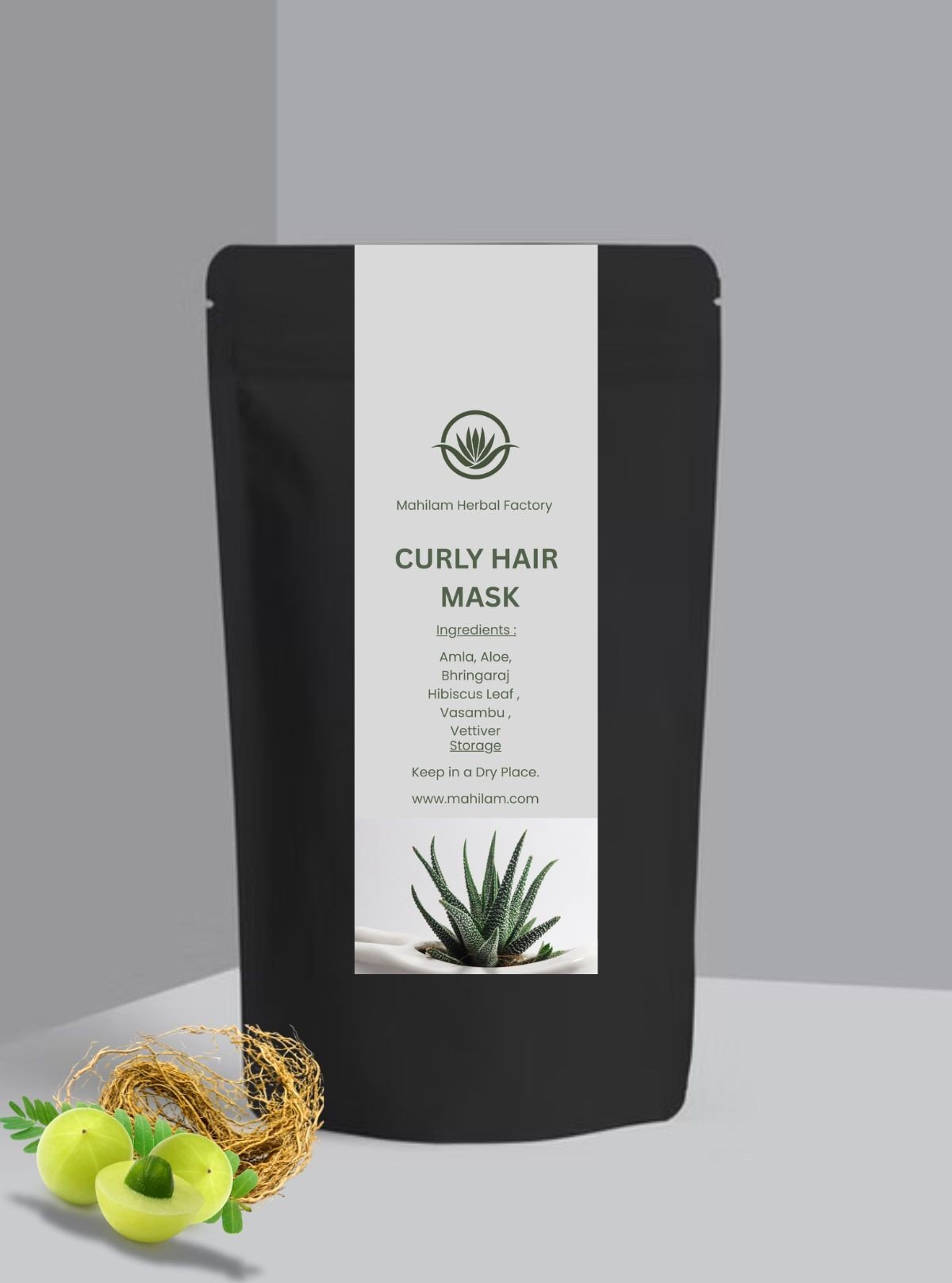 Mahilam Curly Hair Mask 100g – Herbal Deep Conditioning & Frizz Control Treatment