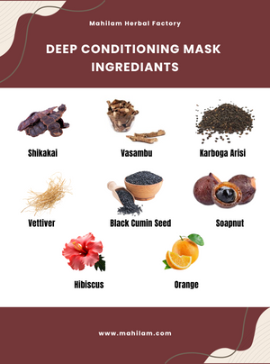 Mahilam Deep Conditioning Mask 100g – Nourishing Hair Treatment for Smooth, Shiny & Healthy Hair