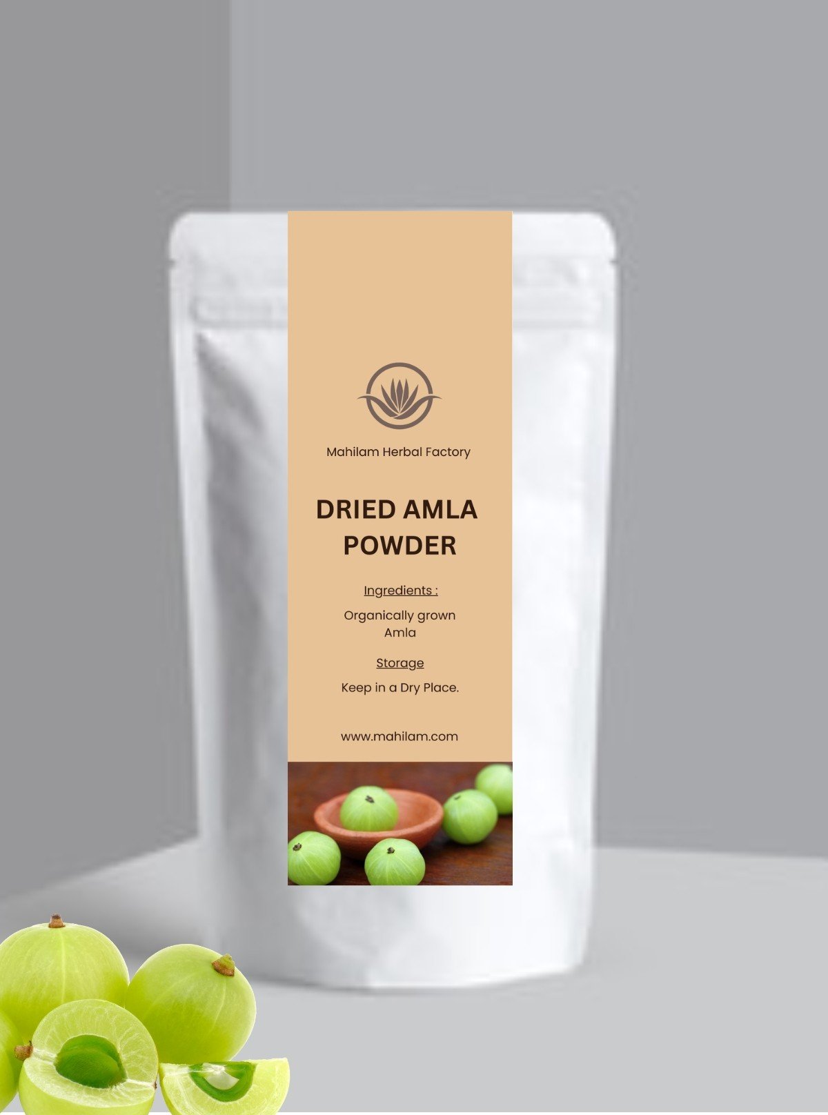 Mahilam Dried Amla Powder 100g – Herbal Hair & Skin Care Powder for Natural Nourishment