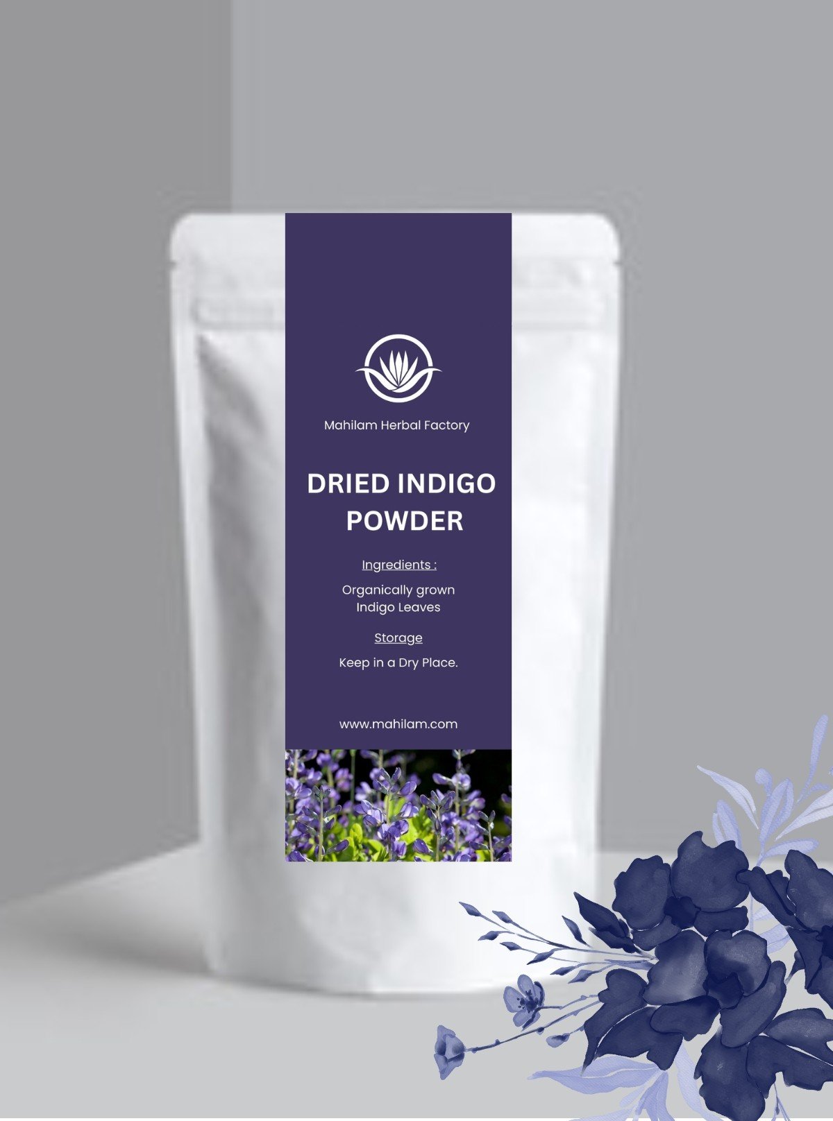 Mahilam Dried Indigo Powder 100g – Herbal Hair Care Powder for Natural Coloring & Nourishment