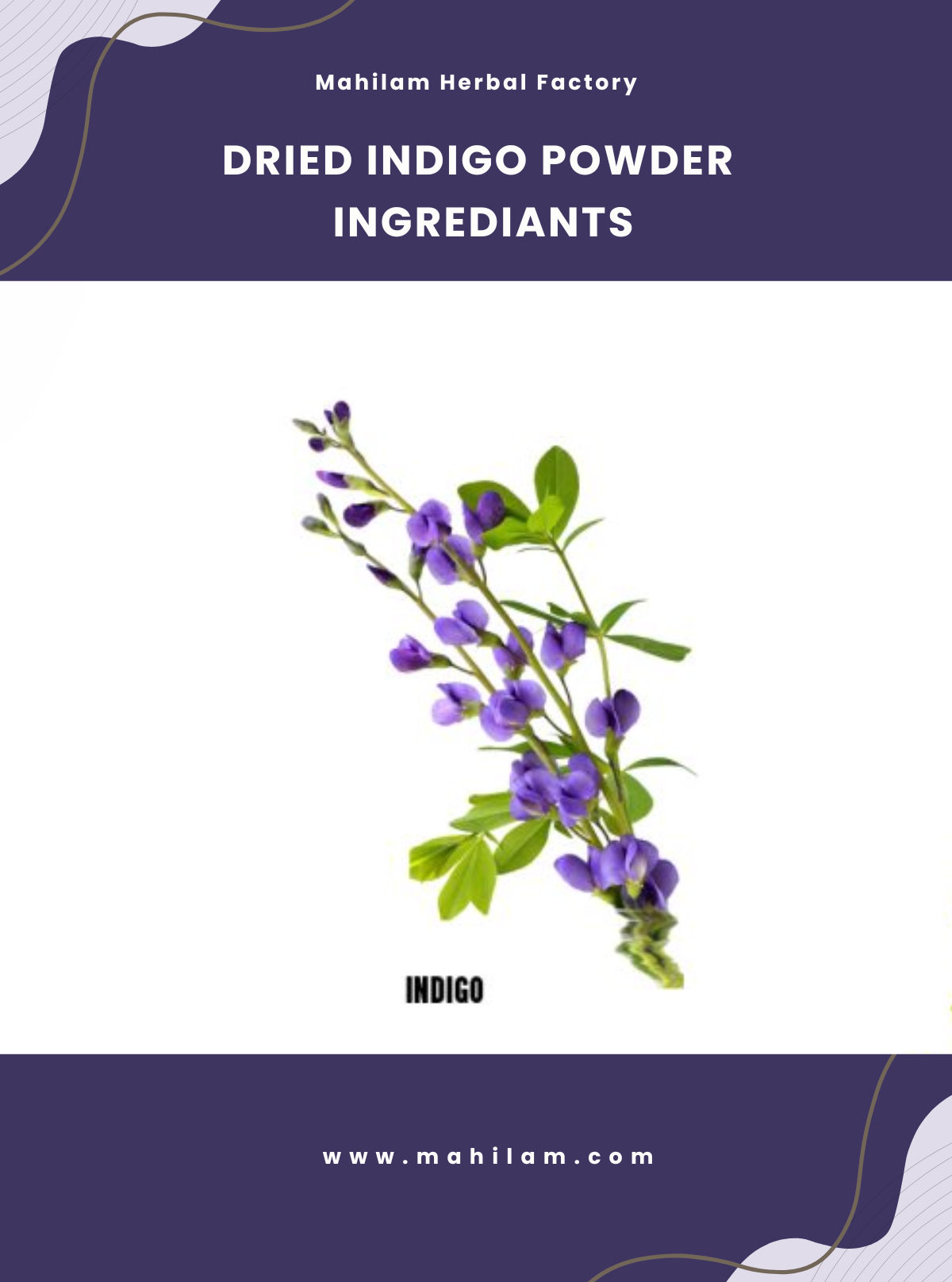 Mahilam Dried Indigo Powder 100g – Herbal Hair Care Powder for Natural Coloring & Nourishment