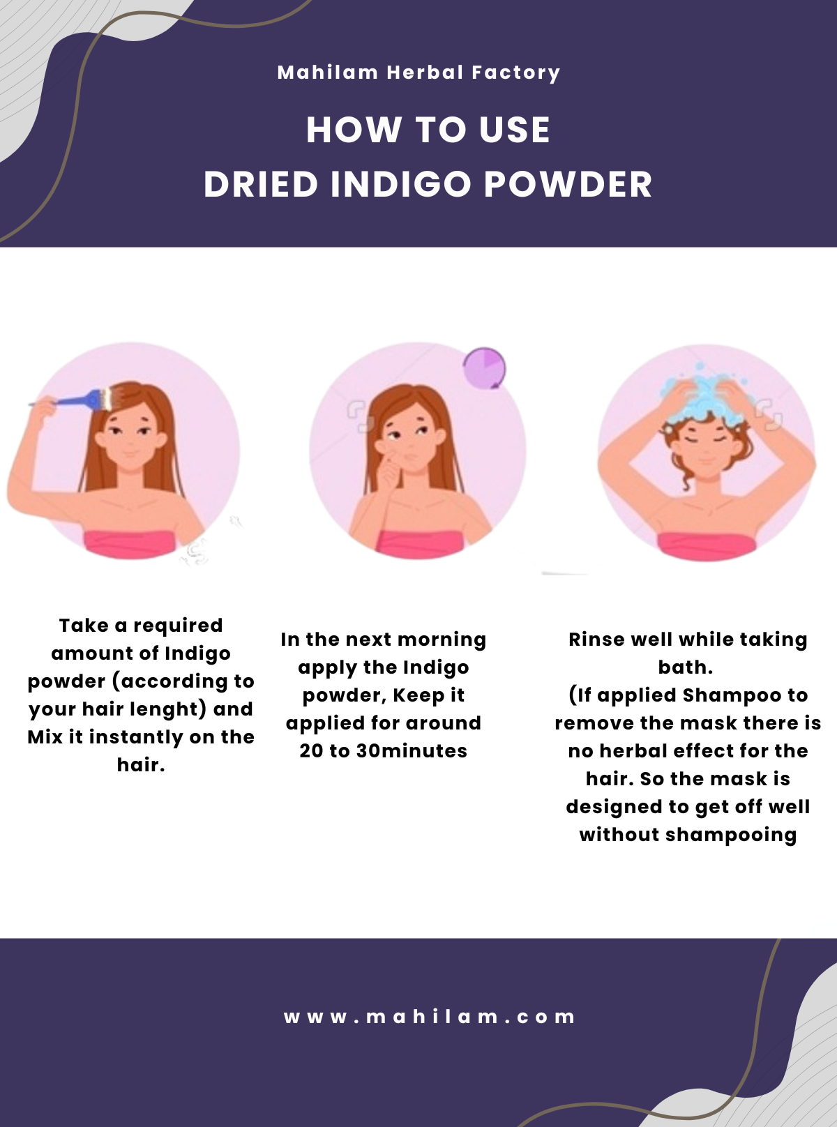 Mahilam Dried Indigo Powder 100g – Herbal Hair Care Powder for Natural Coloring & Nourishment