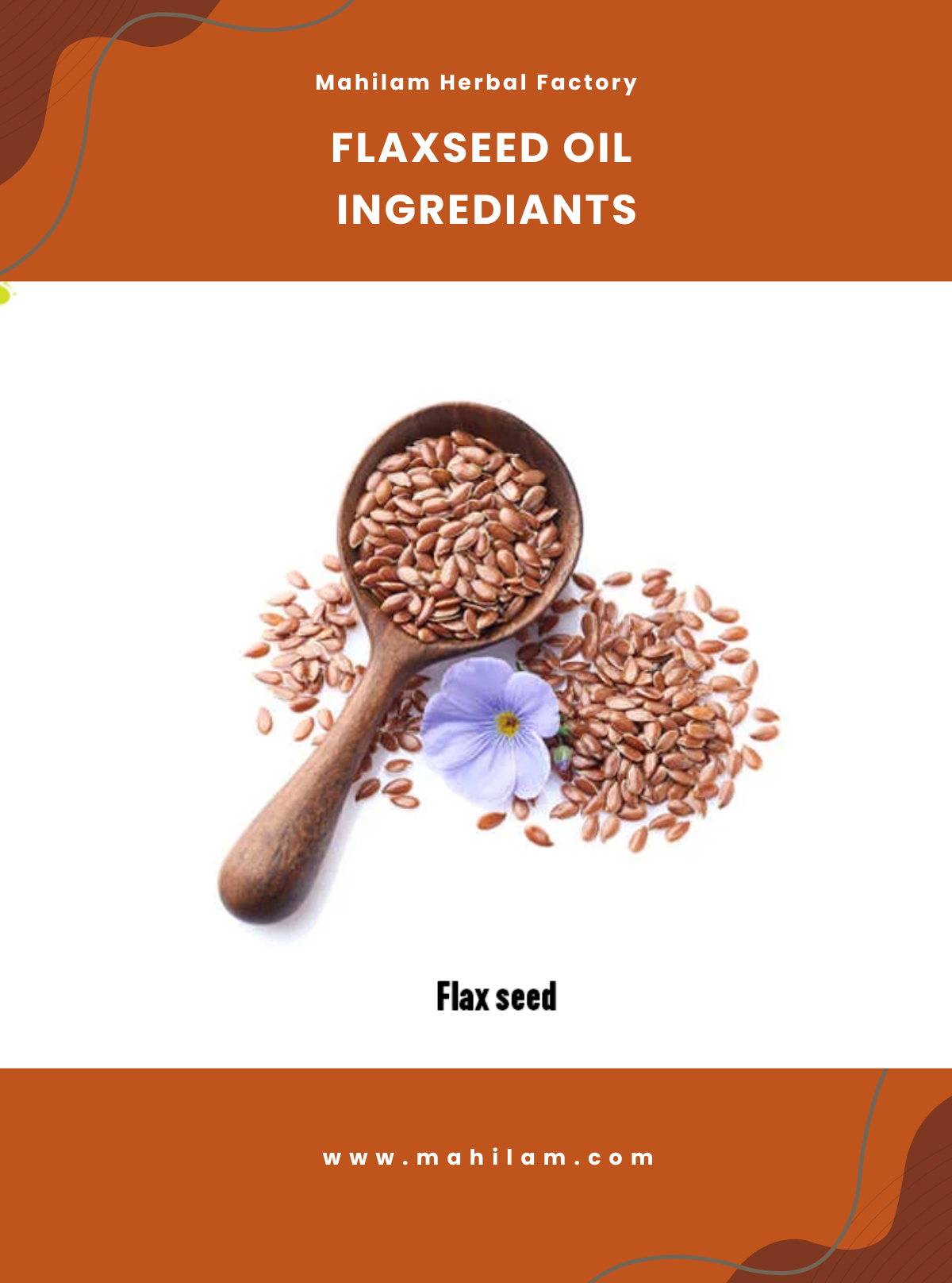 Mahilam Flax Seed Oil 100ml – Natural Herbal Hair & Skin Nourishing Oil