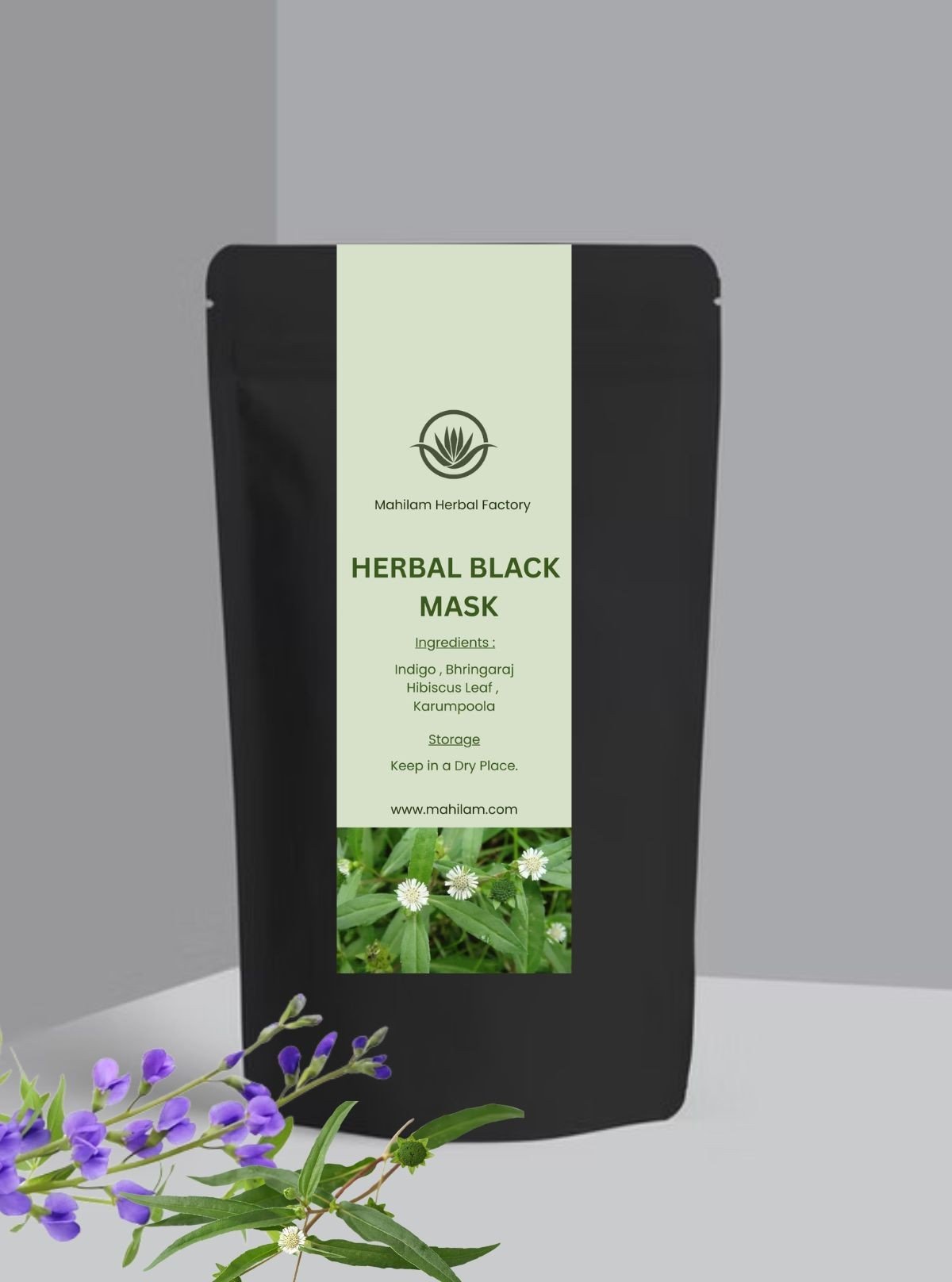 Mahilam Herbal Black Mask 100g – Deep Cleansing & Skin Detoxifying Face Pack