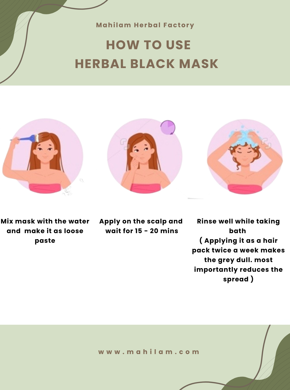 Mahilam Herbal Black Mask 100g – Deep Cleansing & Skin Detoxifying Face Pack