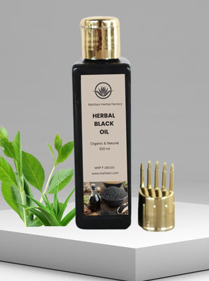 Mahilam Herbal Black Oil 100ml – Ayurvedic Hair Nourishing & Strengthening Oil