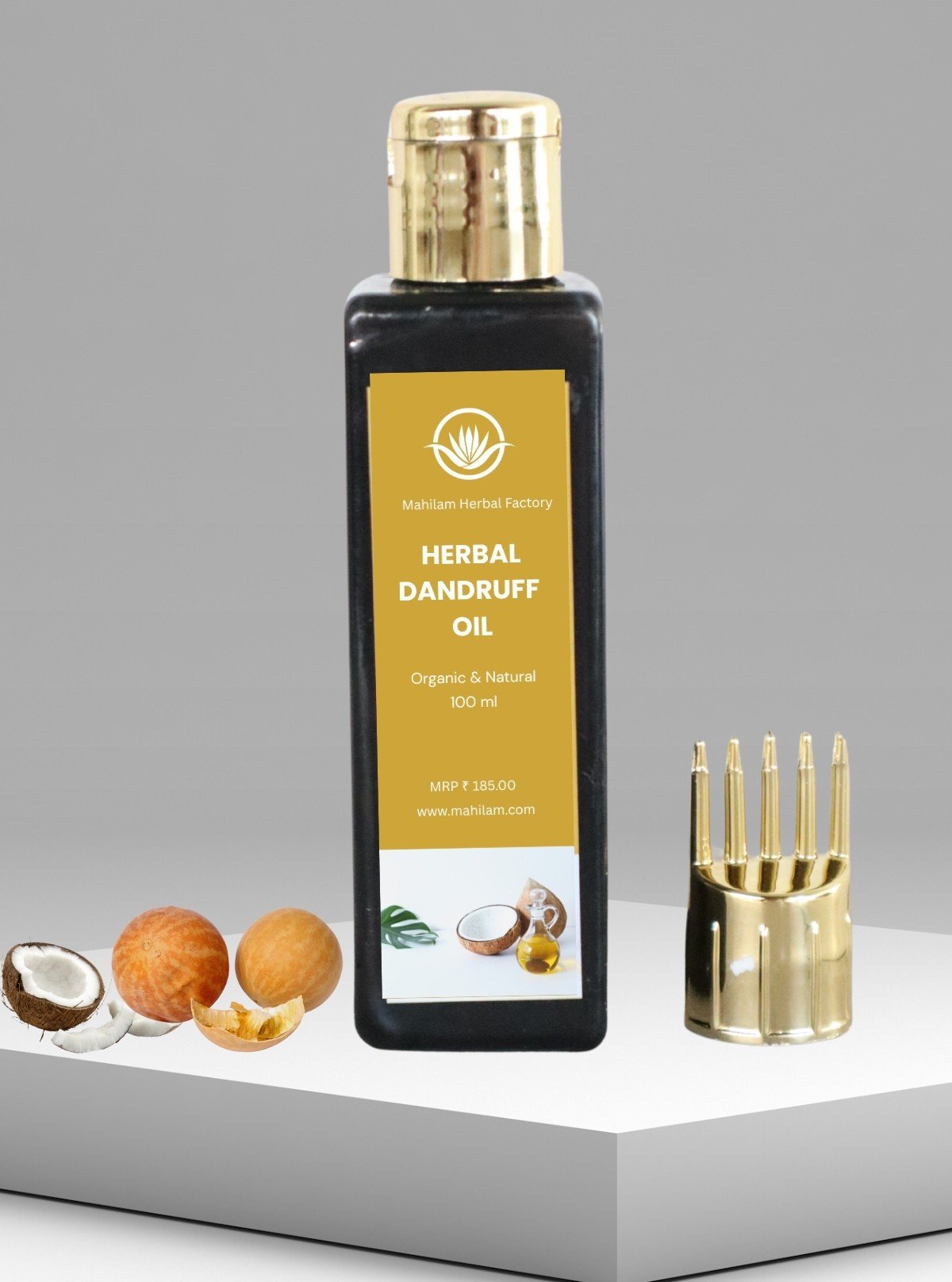 Mahilam Herbal Dandruff Oil 100ml – Natural Ayurvedic Anti-Dandruff Hair Oil