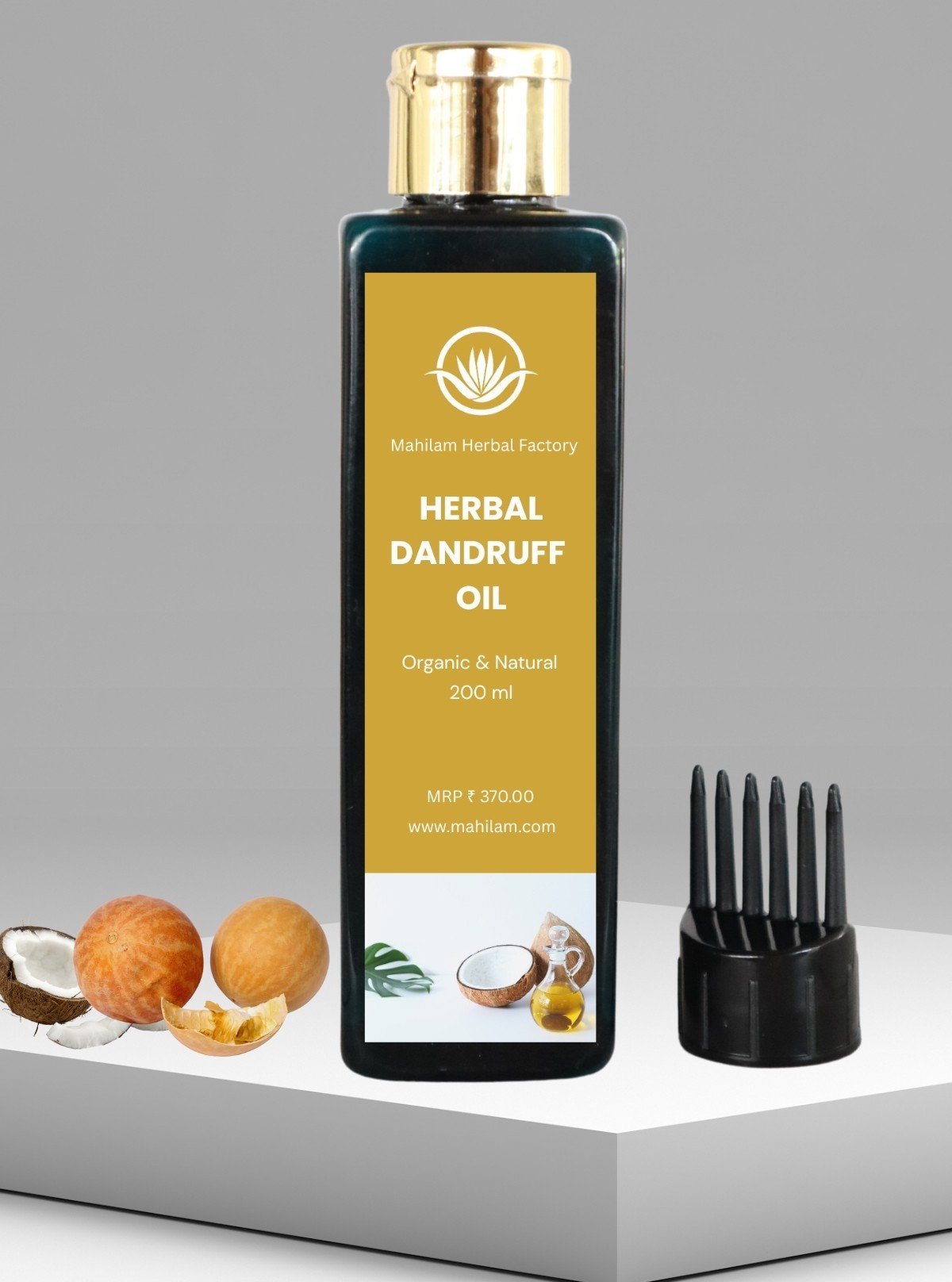 Mahilam Herbal Dandruff Oil 200ml – Ayurvedic Anti-Dandruff & Scalp Care Oil