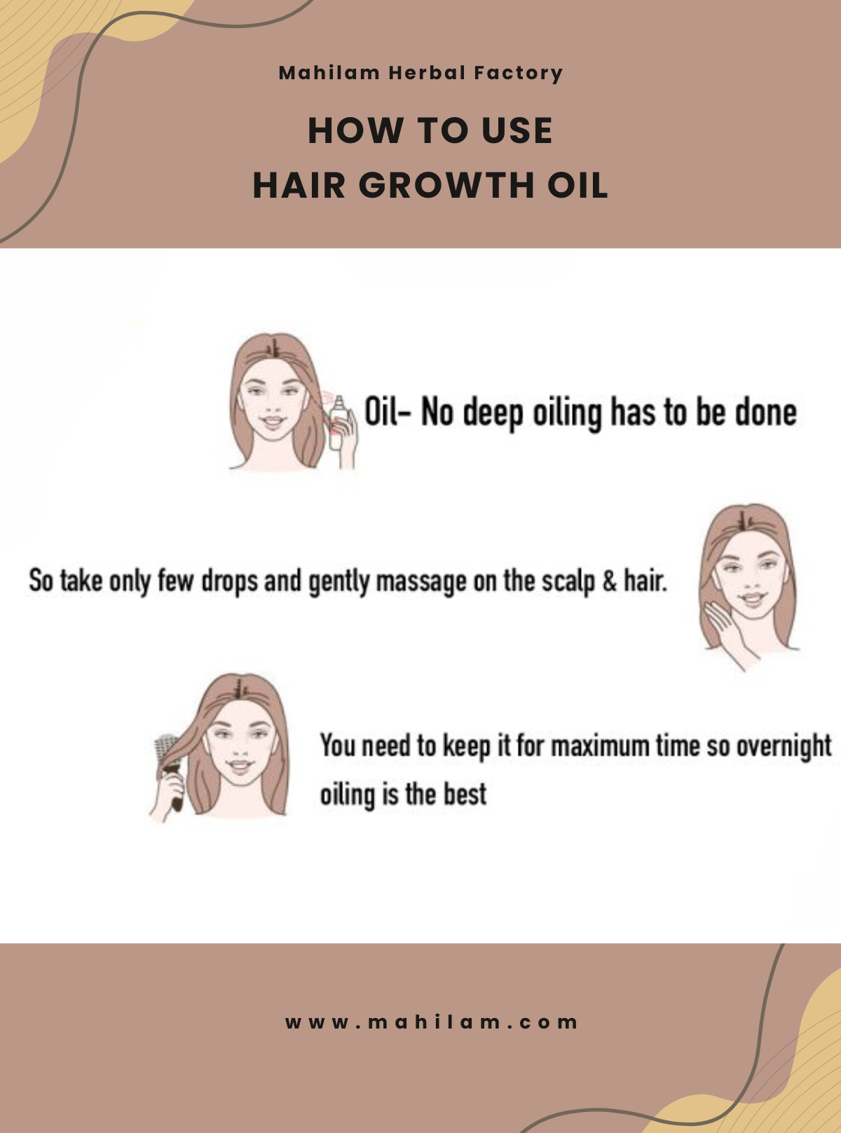 Mahilam Herbal Hair Growth Oil 100ml – Ayurvedic Natural Hair Strengthening Oil