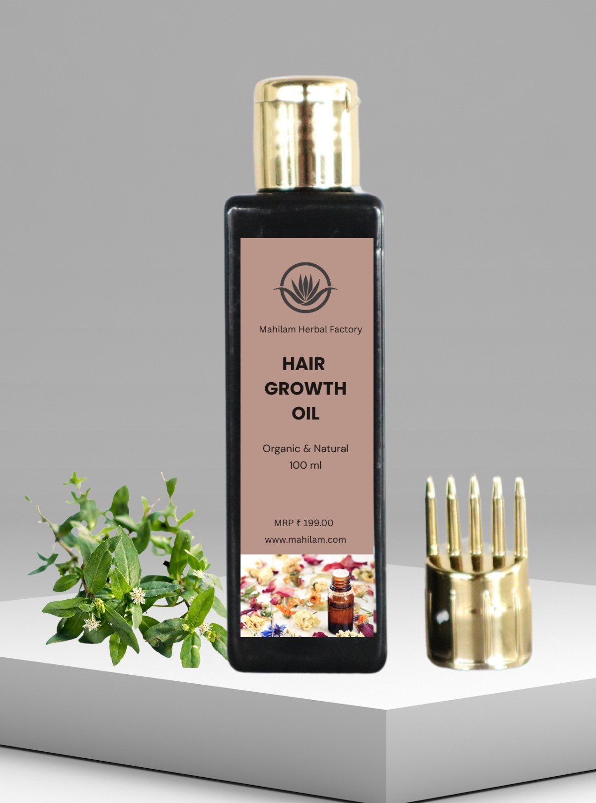 Mahilam Herbal Hair Growth Oil 100ml – Ayurvedic Natural Hair Strengthening Oil