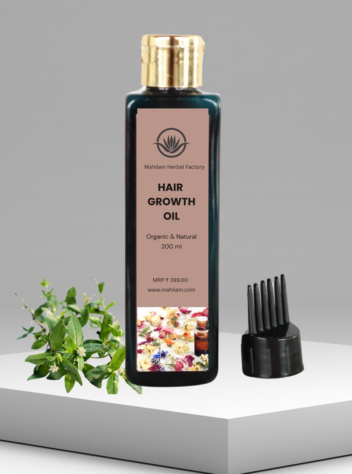 Mahilam Herbal Hair Growth Oil 200ml – Ayurvedic Hair Strengthening & Nourishing Oil