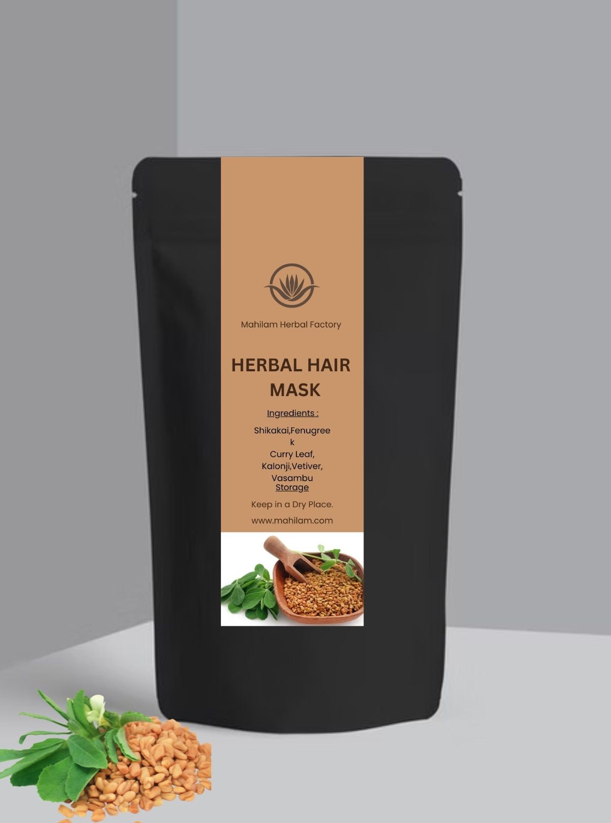 Mahilam Herbal Hair Mask 100g – Deep Conditioning & Nourishing Hair Care Treatment