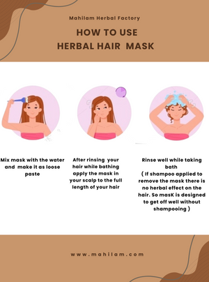 Mahilam Herbal Hair Mask 100g – Deep Conditioning & Nourishing Hair Care Treatment