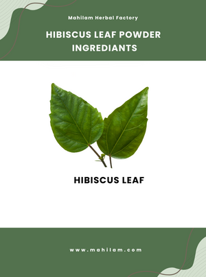 Mahilam Hibiscus Leaf Powder 100g – Herbal Hair & Skin Care Powder for Natural Nourishment